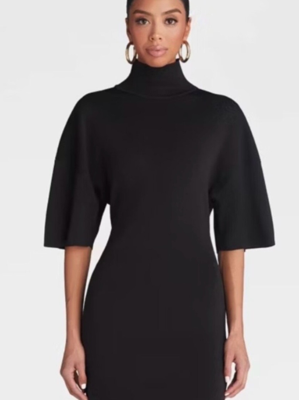 KBB by Kahlana Black Backless Cutout Turtleneck Dress - Picture 6 of 6